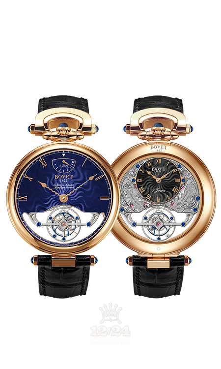 Bovet Fleurier Grandes Complications Watch AIF0T019-GO 45 mm Pink gold Case Dark blue Dial