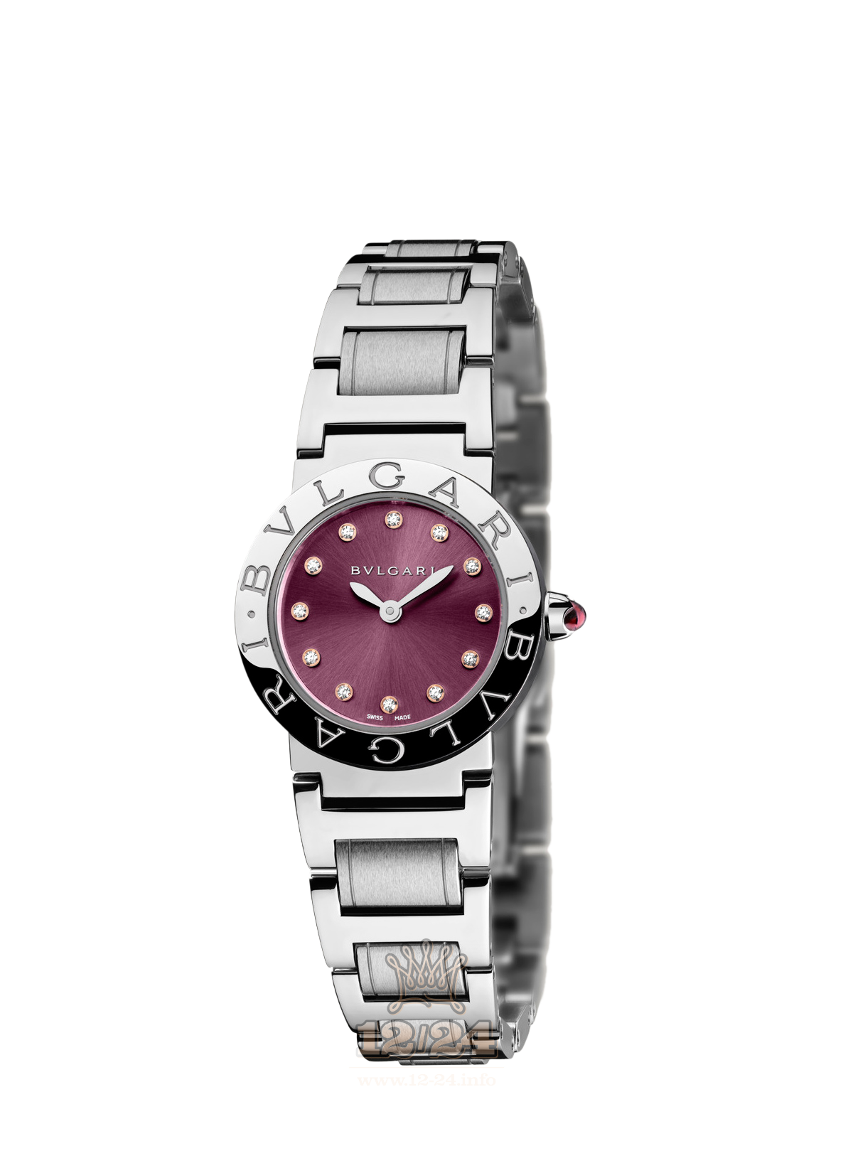 Bvlgari Bvlgari Bvlgari Watch 102606 BBL26C7SS/12 26 mm Stainless steel Case Purple Dial