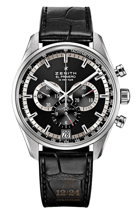 Zenith El Primero Watch 03.2040.400/21.C496 42 mm Stainless steel Case Black Dial