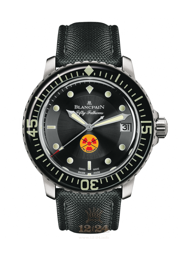 Blancpain Fifty Fathoms Watch 5015B-1130-52 45 mm Stainless steel Case Black Dial
