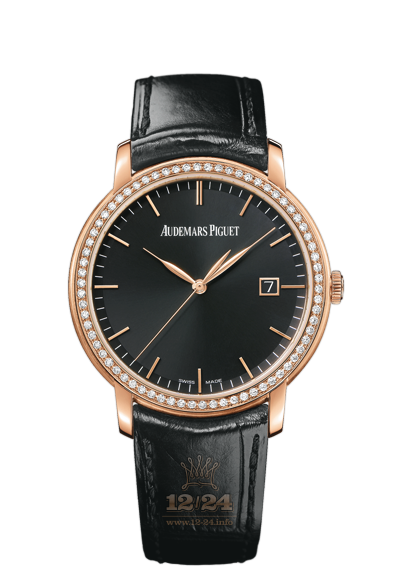 Audemars Piguet Jules Audemars Watch 15171OR.ZZ.A002CR.01 39 mm Pink gold Case Black Dial