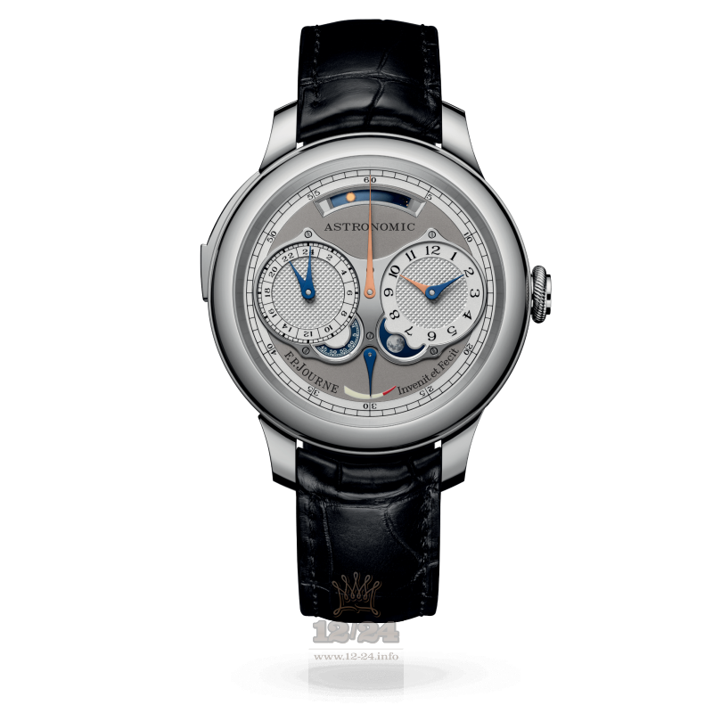 F.P.Journe Classique Watch astronomic souveraine st 44 mm Stainless steel Case Gray Pink Dial