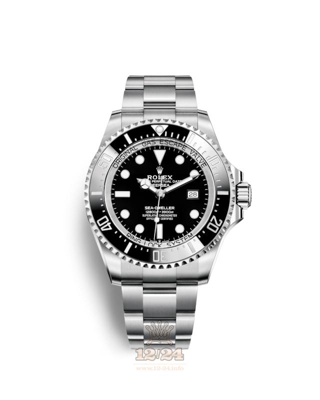 Rolex Deepsea Watch 126660-0001 44 mm Stainless steel Case Black Dial