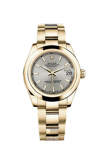 Rolex Datejust Watch 178248-0020 31 mm Yellow gold Case Silver Dial