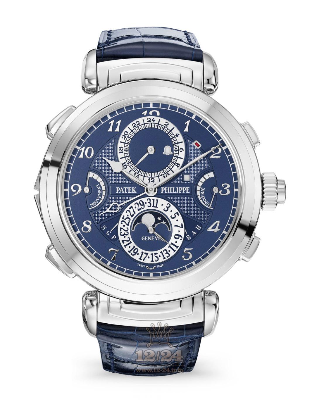 Patek Philippe Grand Complications Watch 6300G-010 White gold Case Dark blue Dial