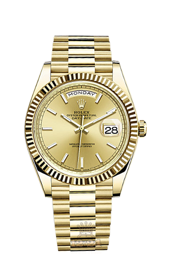 Rolex Day-Date Watch 228238-0003 40 mm Yellow gold Case Golden Dial