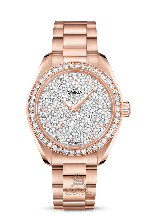 Omega Aqua Terra 150 M Watch 220.55.34.20.99.003 34 mm Pink gold Case