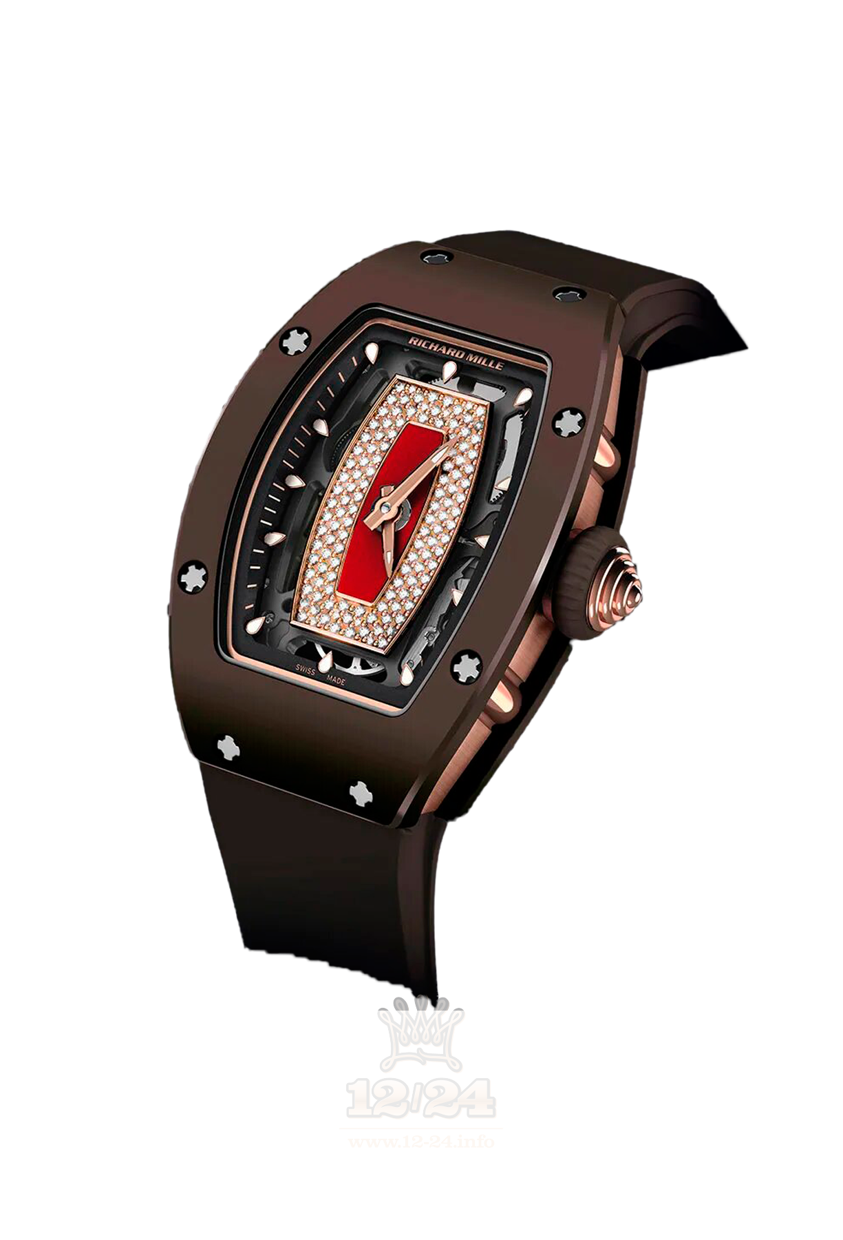 Richard Mille Women's Collection Watch RM 07-01 Brown Ceramic 46 mm Ceramics Case