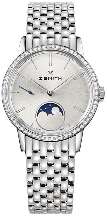 Zenith Elite Watch 16.2330.692/01.M2330 33 mm Stainless steel Case Silver Dial