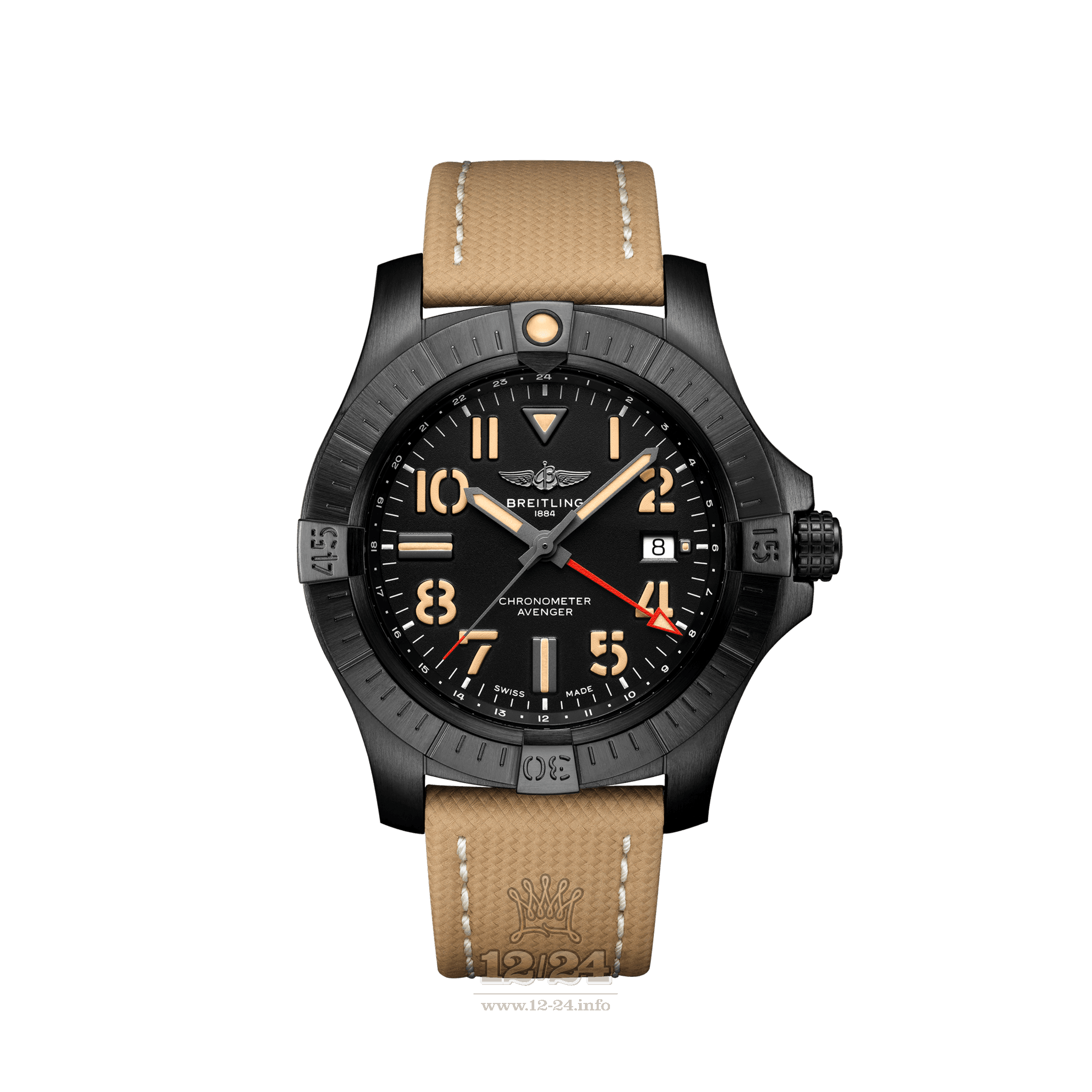 Breitling Avenger Watch V32395101B1X1 45 mm Titanium DLC coating Case Black Dial