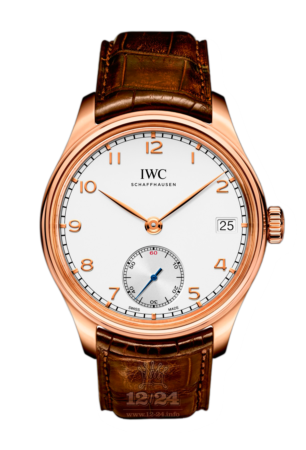 IWC Portugieser Watch IW510204 43 mm Pink gold Case Silver Dial