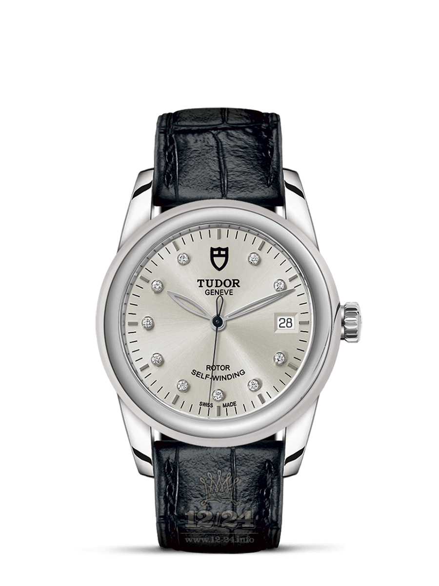 Tudor Glamour Watch M55000-0076 36 mm Stainless steel Case Silver Dial
