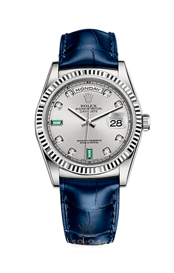 Rolex Day-Date Watch 118139-0053 36 mm White gold Case Silver Dial