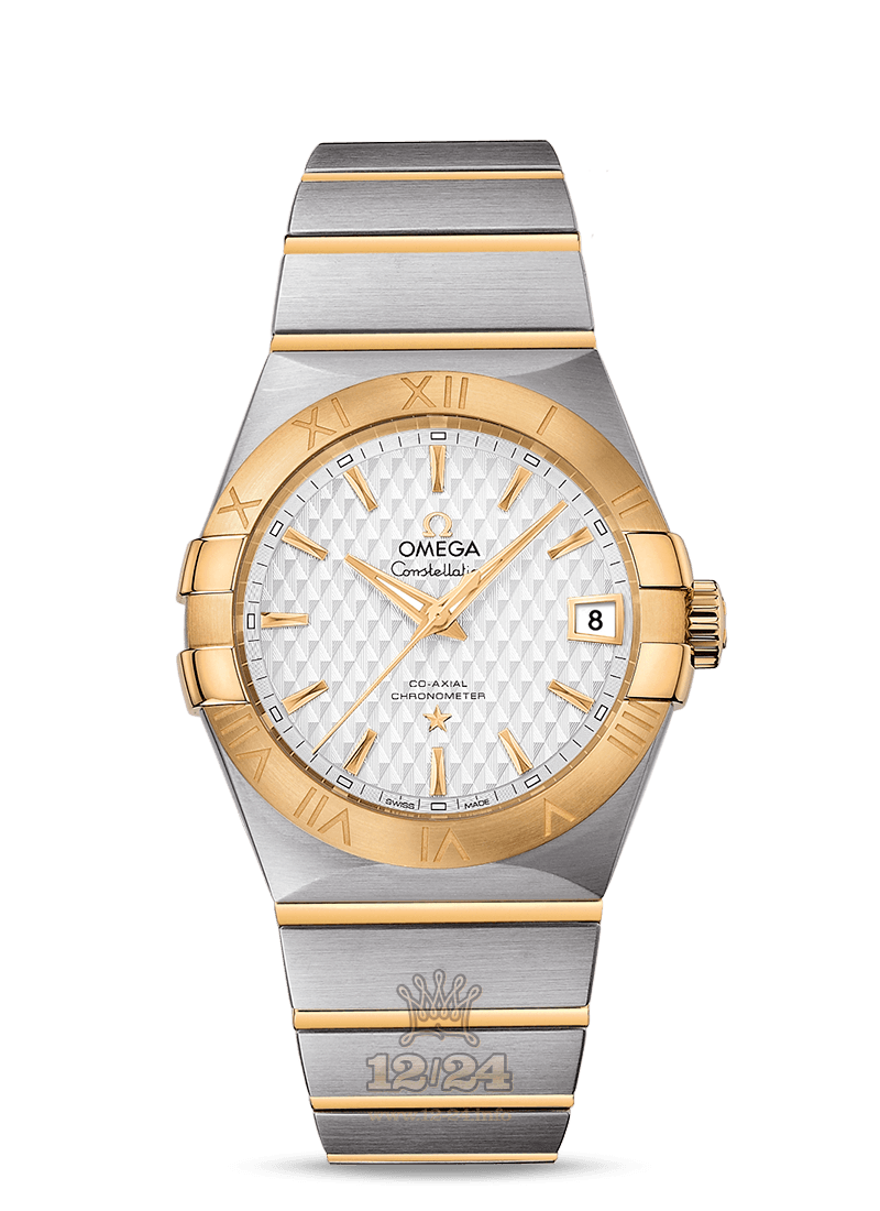 Omega Constellation Watch 123.20.38.21.02.009 38 mm Steel / Yellow gold Case Silver Dial