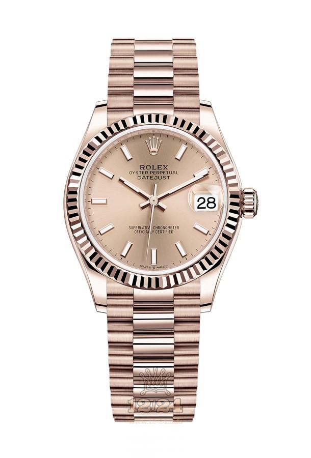 Rolex Datejust Watch 278275-0037 31 mm Pink gold Case Pink Dial