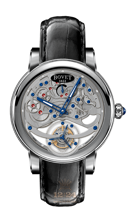 Bovet Dimier Watch R041004 41 mm White gold Case Gray Silver Dial