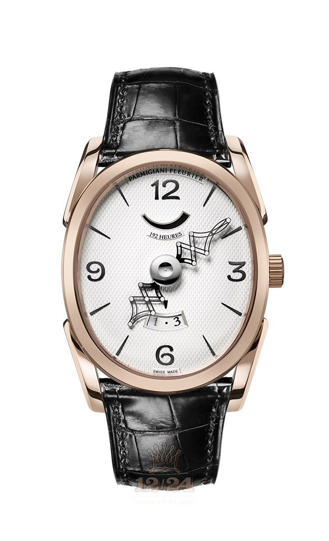 Parmigiani Fleurier Ovale Watch PFH791-1000100-HA1441 45 mm Pink gold Case Silver Dial