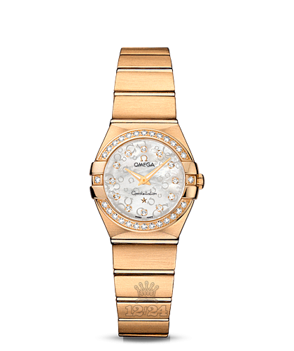 Omega Constellation Watch 123.55.24.60.55.016 24 mm Yellow gold Case White Dial