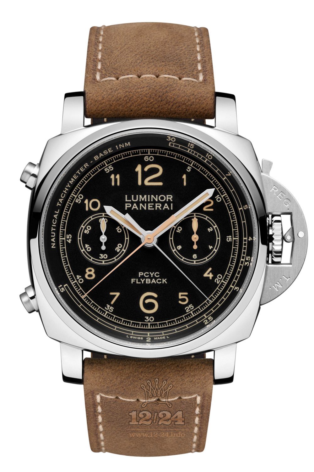 Panerai Luminor 1950 Watch PAM00653 44 mm Stainless steel Case Black Dial