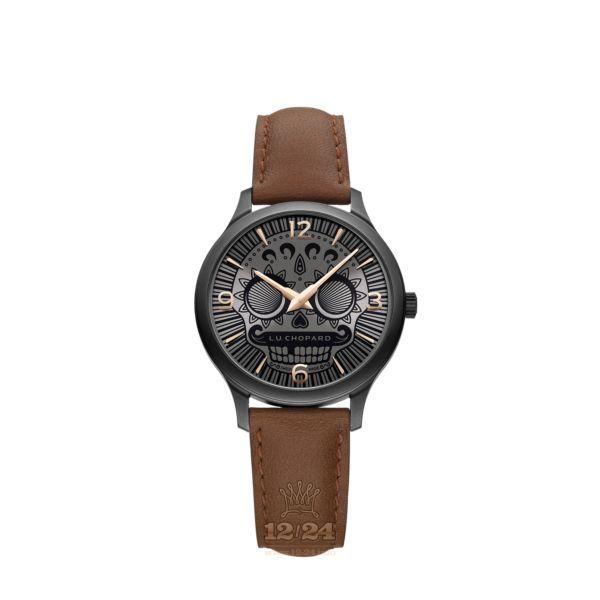 Chopard L.U.C Watch 168592-3004 40 mm Stainless steel DLC coating Case Gray Painted Dial