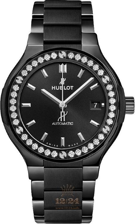 Hublot Classic Fusion Watch 568.CM.1470.CM 38 mm Ceramics Case Black Dial