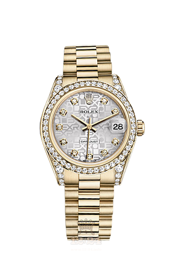 Rolex Datejust Watch 178158-0025 31 mm Yellow gold Case Silver Dial