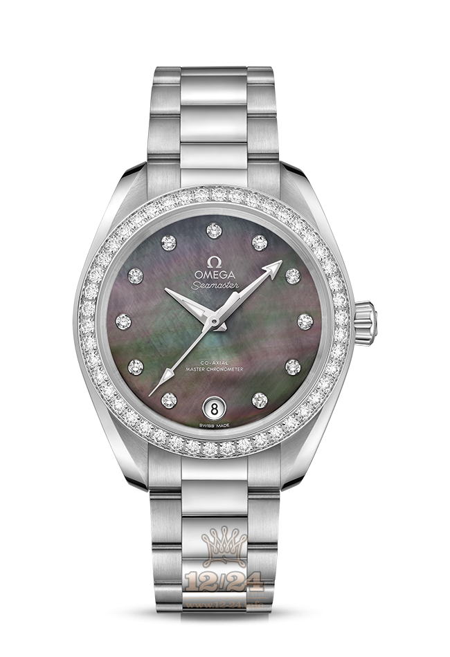 Omega Aqua Terra 150 M Watch 220.15.34.20.57.001 34 mm Stainless steel Case Black Dial