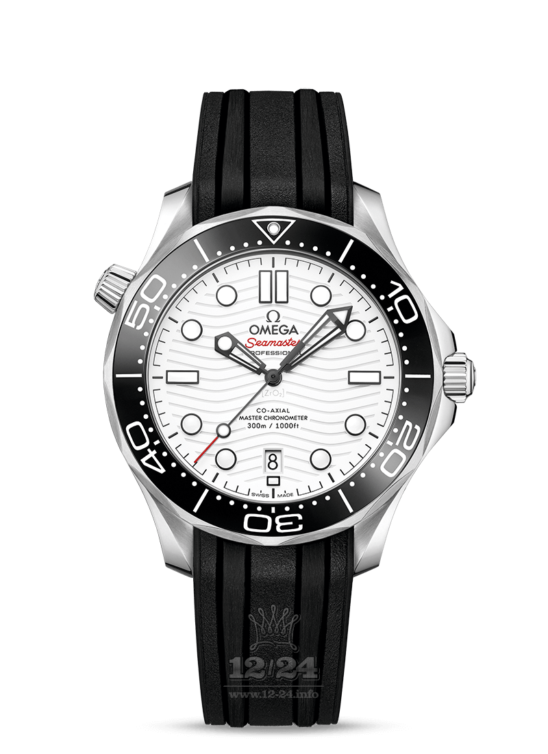 Omega Diver 300 M Watch 210.32.42.20.04.001 42 mm Stainless steel Case White Dial