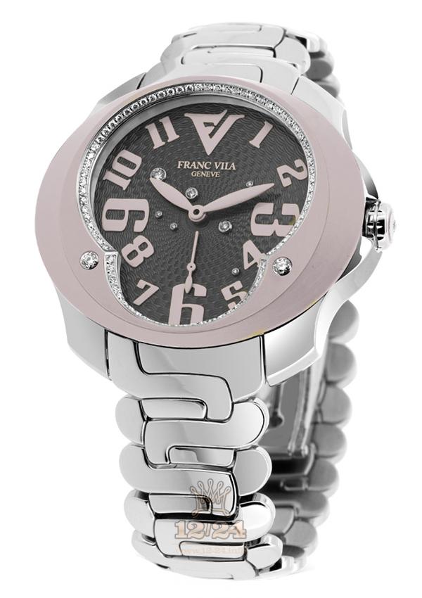 Franc Vila Tribute In Colors Watch 80Q.SS.NEO.435C 41 mm Stainless steel Case Brown (chocolate) Dial