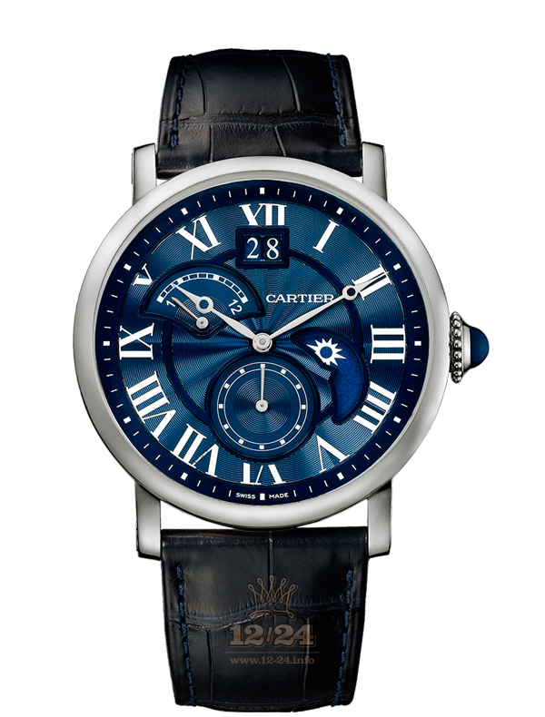 Cartier Rotonde de Cartier Watch W1556241 42 mm White gold Case Dark blue Dial