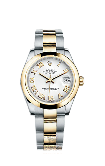 Rolex Lady-Datejust Watch 178243-0066 31 mm Steel / Yellow gold Case White Dial