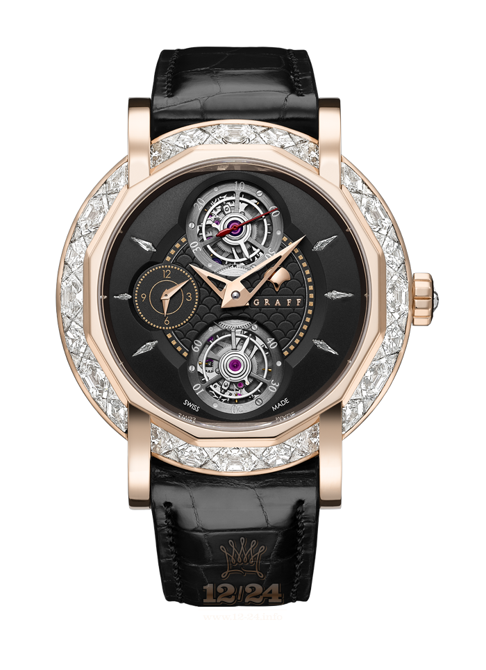 Graff MasterGraff Watch MGD47PGDBL2 web 47 mm Pink gold Case Black Dial