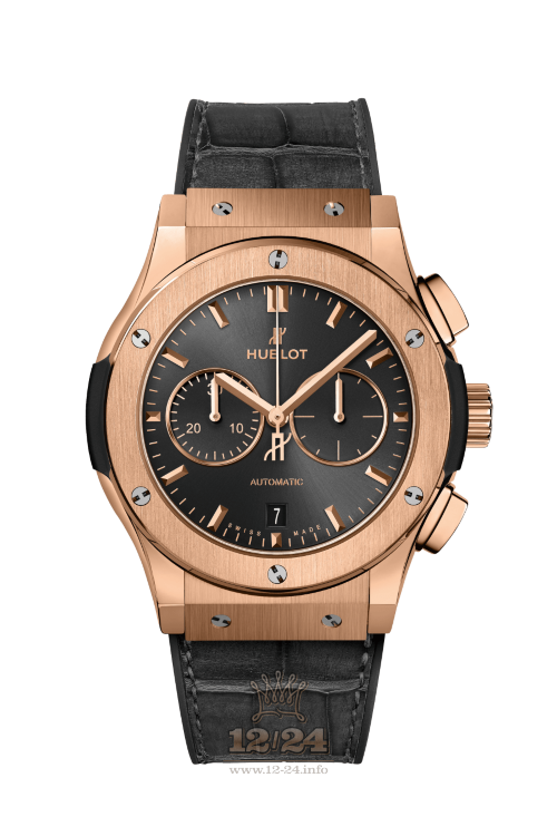 Hublot Classic Fusion Watch 541.OX.7080.LR 42 mm Pink gold Case Black Dial