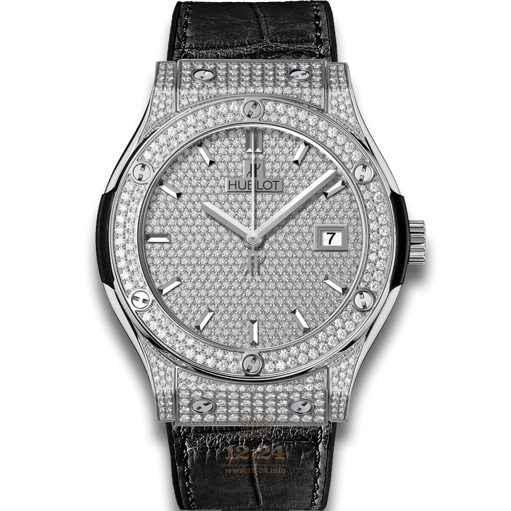 Hublot Classic Fusion Watch 511.NX.9010.LR.1704 45 mm Titanium Case Silver Dial