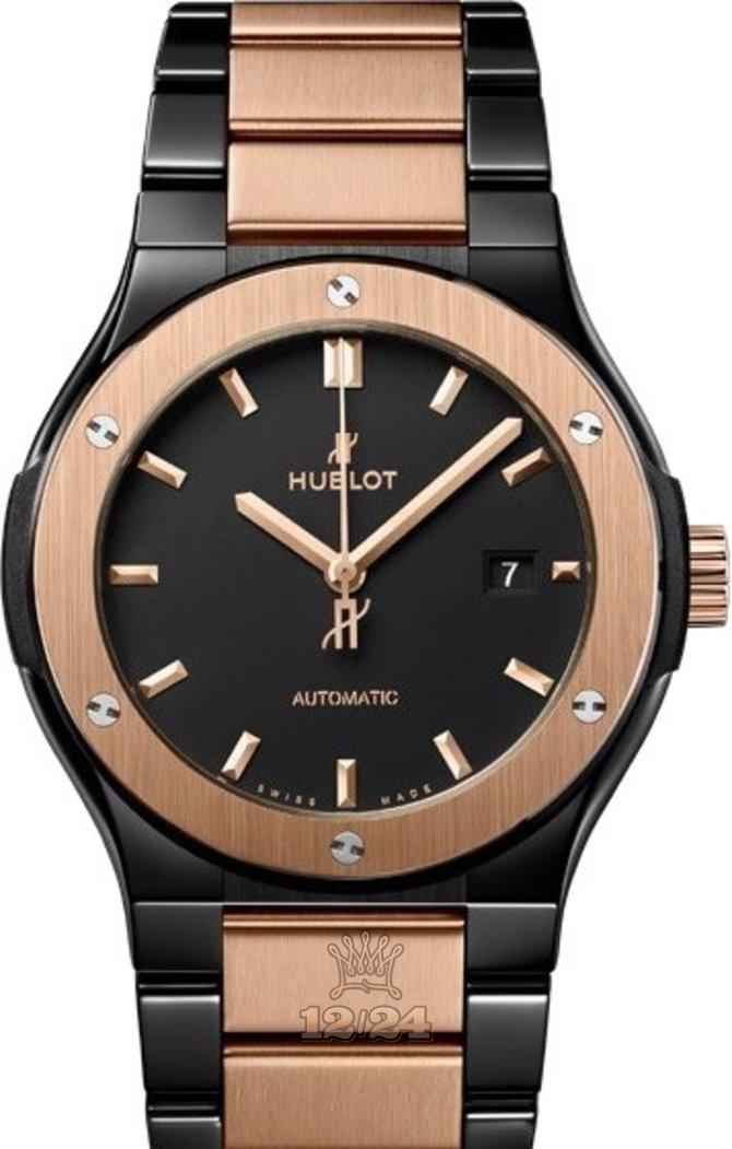 Hublot Classic Fusion Watch 548.CO.1180.CO 42 mm Pink gold Ceramics Case Black Dial
