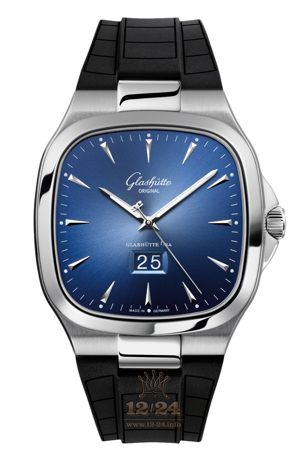 Glashutte Vintage Watch 2-39-47-13-12-06 40 mm Stainless steel Case Dark blue Dial