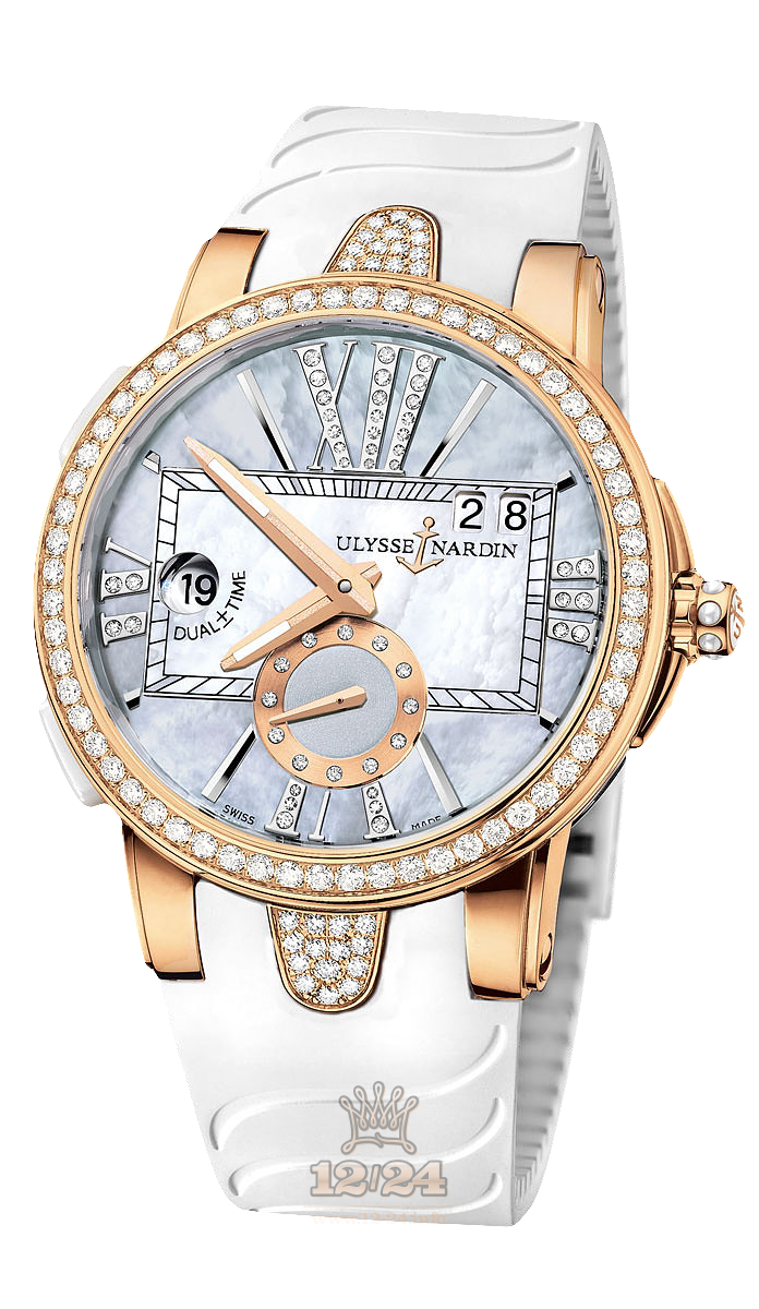 Ulysse Nardin Executive Watch 246-10B-3C/392 40 mm Pink gold Case Gray Dial