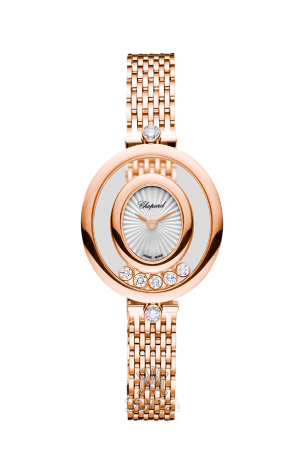Chopard Happy Diamonds Watch 209421-5001 29 mm Pink gold Case White Dial