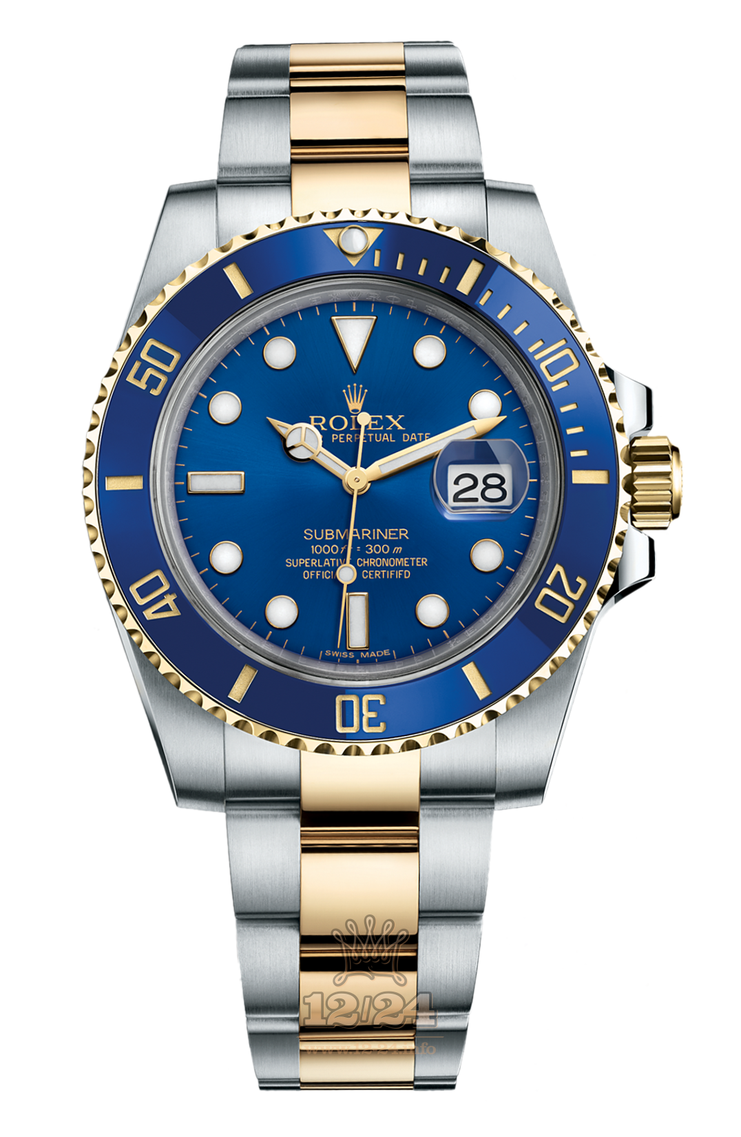 Rolex Submariner Watch 116613lb-0005 40 mm Steel / Yellow gold Case Dark blue Dial