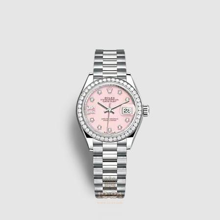Rolex Lady-Datejust Watch 279139rbr-0002 28 mm White gold Case Pink Dial