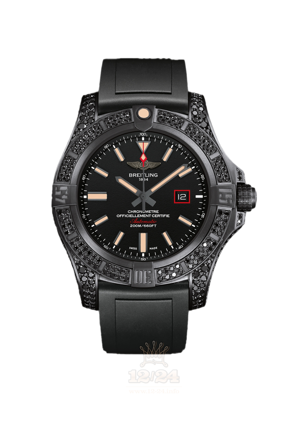 Breitling Avenger Watch V17311AU|BD74|134S|V20DSA.2 44 mm Titanium Case Black Dial