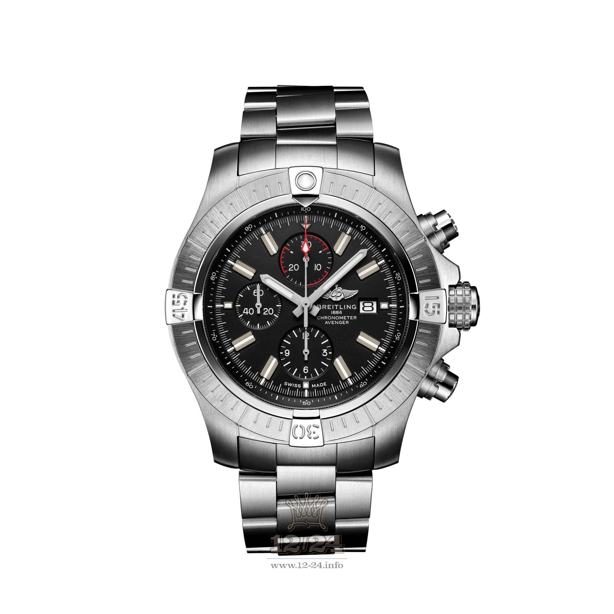 Breitling Avenger Watch A13375101B1A1 48 mm Stainless steel Case Black Dial