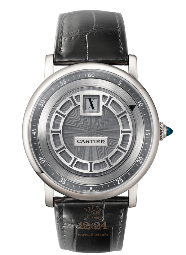 Cartier Rotonde de Cartier Watch W1553851 42 mm White gold Case Gray Silver Dial