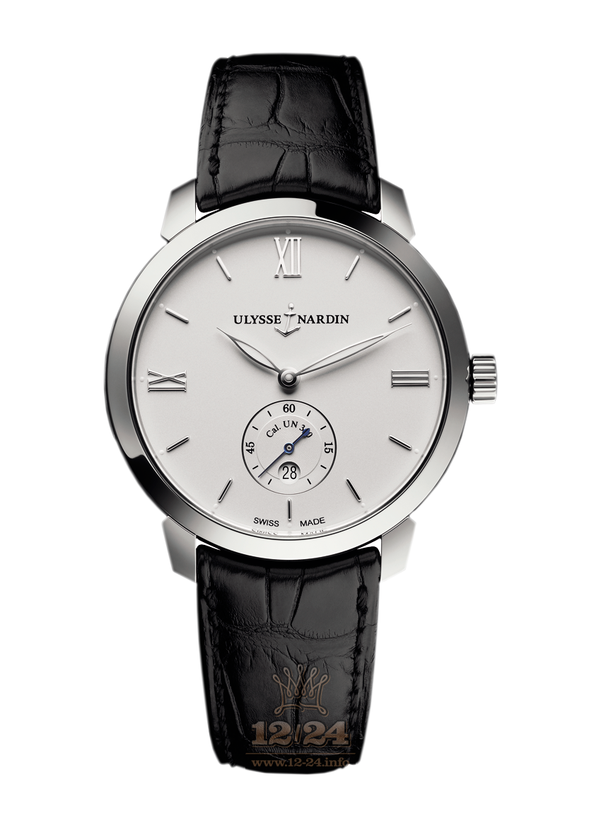 Ulysse Nardin Classic Watch 3203-136-2/30 40 mm Stainless steel Case Silver Dial