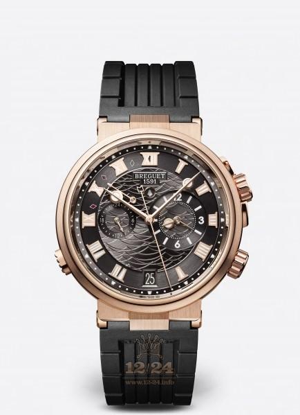 Breguet Marine Watch 5547BR/G3/5ZU 40 mm Pink gold Case Black Dial