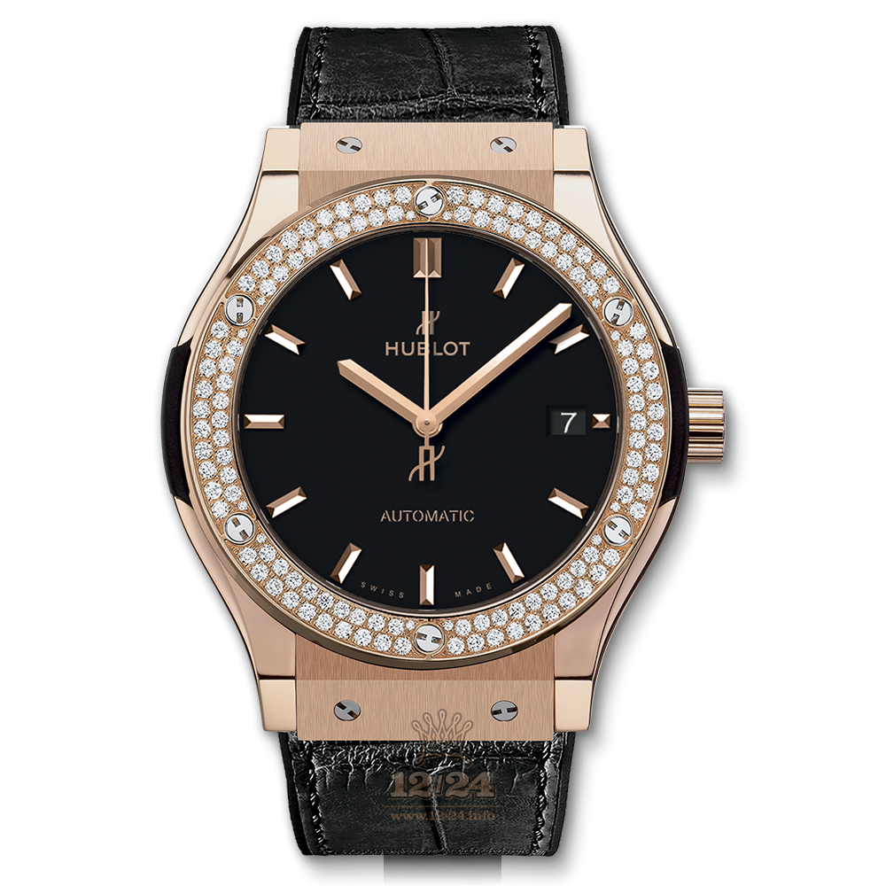 Hublot Classic Fusion Watch 511.OX.1181.LR.1104 45 mm Red gold Case Black Dial