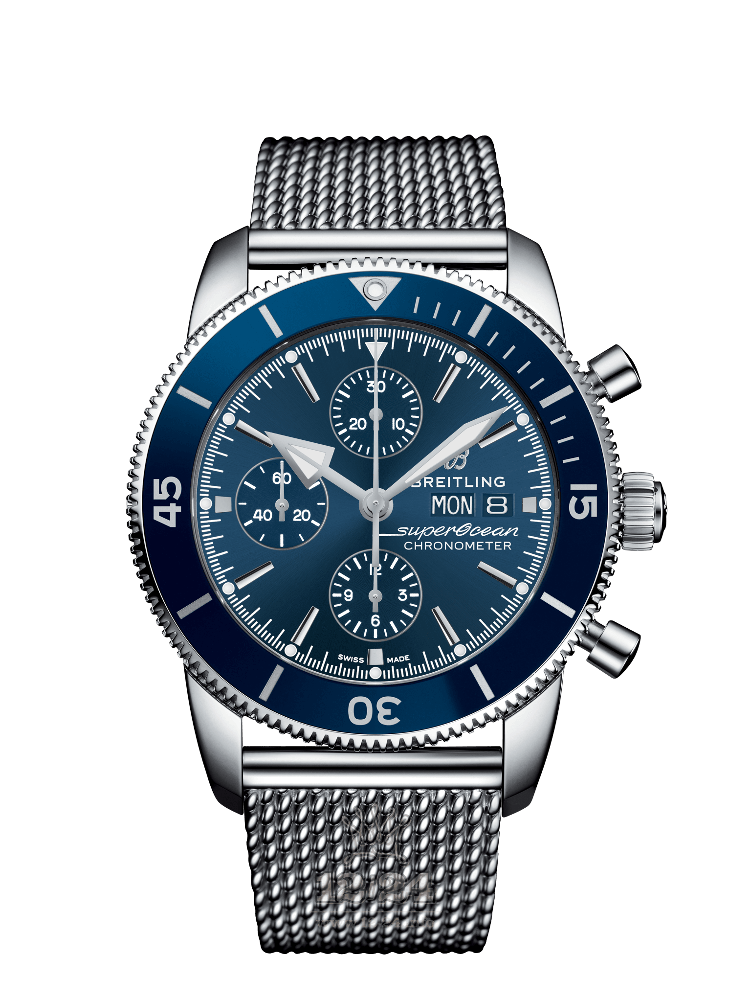 Breitling Superocean Watch A13313161C1A1 44 mm Stainless steel Case Dark blue Dial