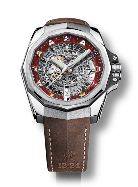 Corum Admiral Watch A082/03211 45 mm Titanium Case Silver Dial