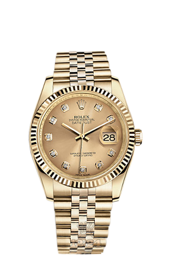 Rolex Datejust Watch 116238-0061 36 mm Yellow gold Case Golden Dial