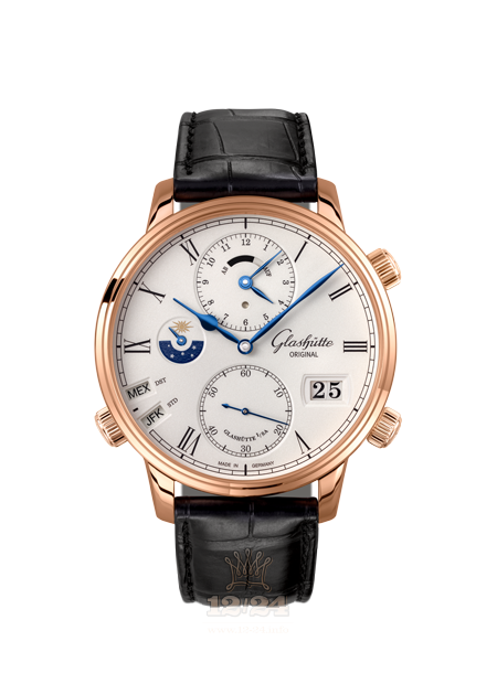 Glashutte Senator Watch 1-89-02-01-05-01 44 mm Pink gold Case White Dial
